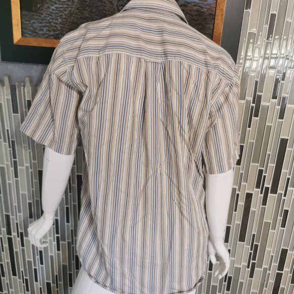 Vintage Oscar de la Renta striped short sleeve button down 0040 Oscar de la Rent - Picture 3 of 6